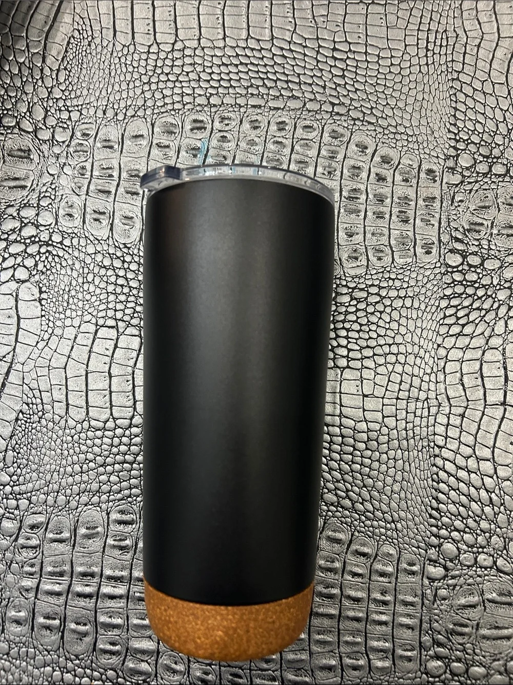 Black Cork Base Travel Tumbler brand new
